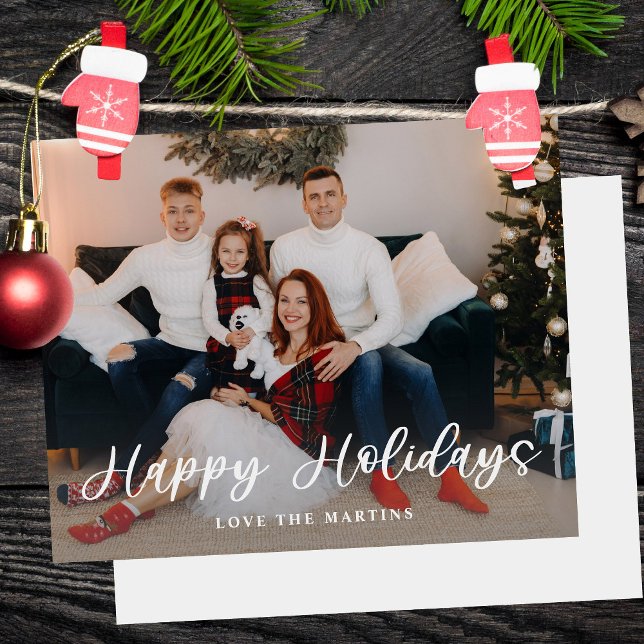 Budget Happy Holidays Fun Script Foto - White BK (Von Creator hochgeladen)