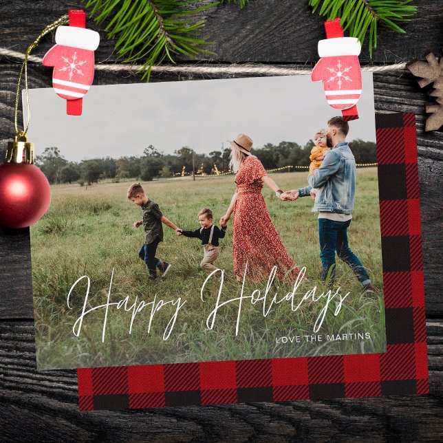 Budget Happy Holidays Modernes Script Foto 2 (Von Creator hochgeladen)