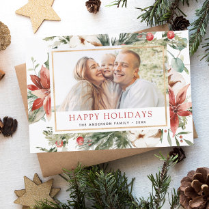 Budget Happy Holidays Weihnachtsgrün Foto