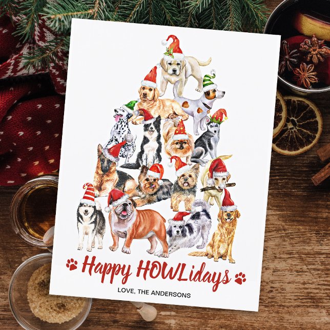 Budget Happy HOWLidays Hund über Weihnachtskarte (Von Creator hochgeladen)