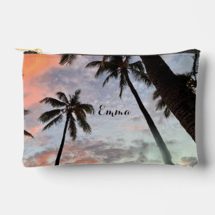 Budget Hawaii-Palmen Sonnenuntergang Zubehörtasche