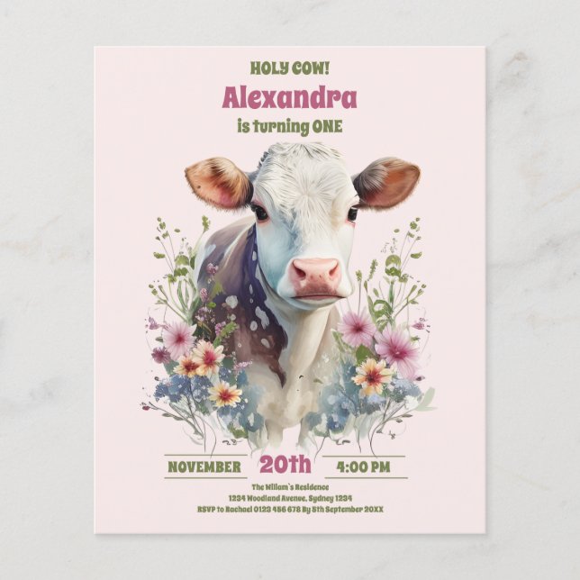 Budget Heilige Kuh Ich bin ein Kuh Mädchen 1. Gebu (Vorderseite)