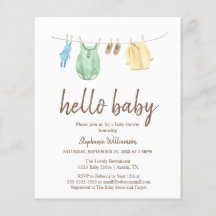 Budget Hello Baby Dusche Boho Kleiderreihe