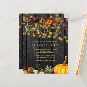 Budget Herbst Babyparty-Einladung