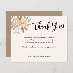 Budget Herbst Floral Vielen Dank