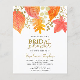 Budget Herbst lässt Bridal Dusche Einladung