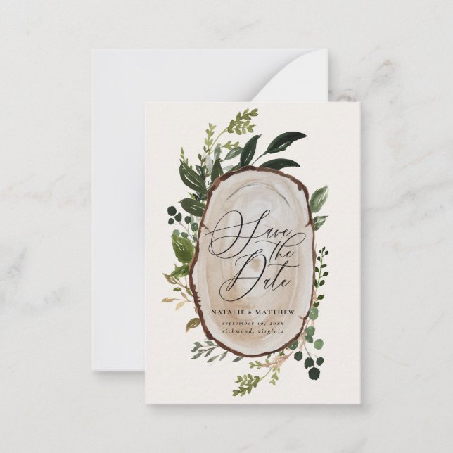 Budget Herbst rustikale Bauernhochzeit Ankündigung (Vorderseite)