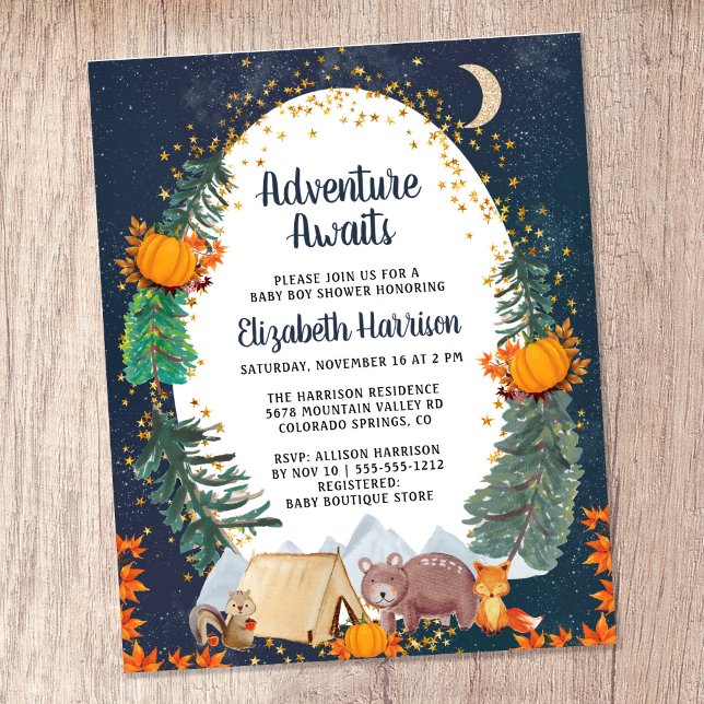 Budget Herbstabenteuer Woodland Babydusche (Celebrate the upcoming arrival of your sweet little autumn baby with a pumpkin-themed baby shower)