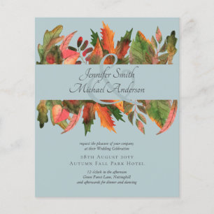 BUDGET Herbstlaub Hochzeit Flyer