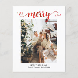BUDGET Herz Red Merry Script Foto Weihnachten