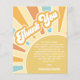 Budget Hier kommt die kleine Babydusche Danke