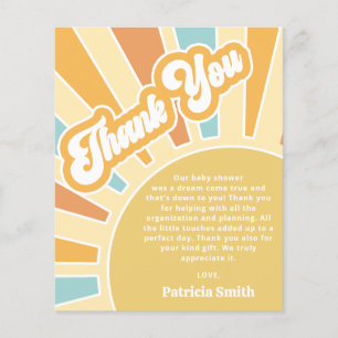 Budget Hier kommt die kleine Babydusche Danke