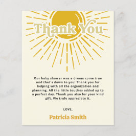 Budget Hier kommt die kleine Babydusche Danke