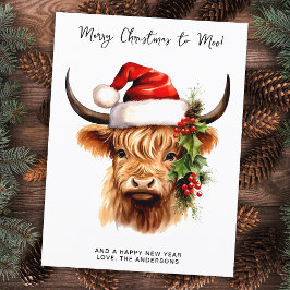 Budget Highland Cow Frohe Weihnachten zu MOO Urlau
