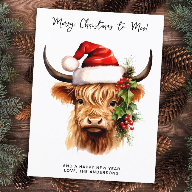 Budget Highland Cow Frohe Weihnachten zu MOO Urlau (Von Creator hochgeladen)