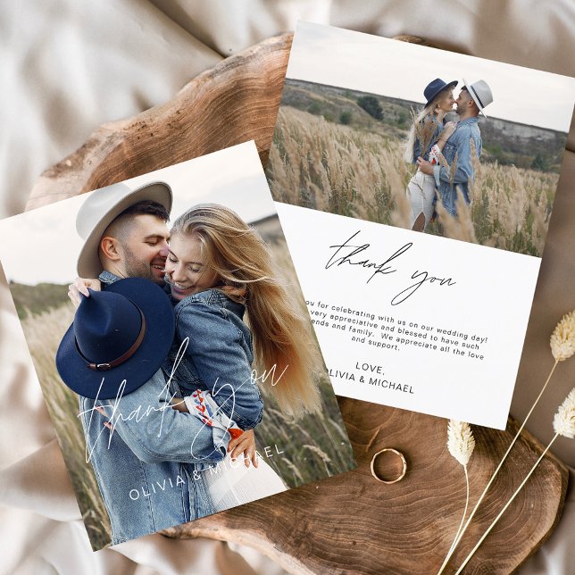 Budget Hochzeit 2 Fotos Danke Karten (Von Creator hochgeladen)