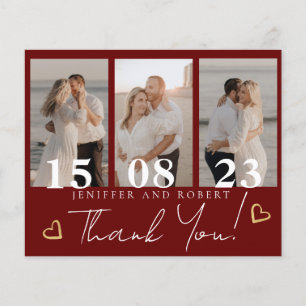 Budget Hochzeit Foto Collage Vielen Dank Karten Fl