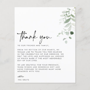 BUDGET Hochzeit Foto Danke Karte