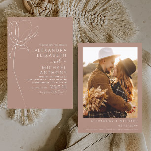 Budget Hochzeit Minimalistisch Terracotta Foto Flo