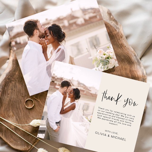 Budget Hochzeit Minimalistisches Foto Vielen Dank  (Von Creator hochgeladen)