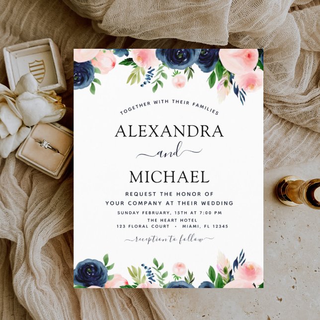 Budget Hochzeit Navy Blush Pink Blues (Von Creator hochgeladen)