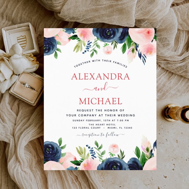 Budget Hochzeit Navy Blush Pink Blues (Von Creator hochgeladen)