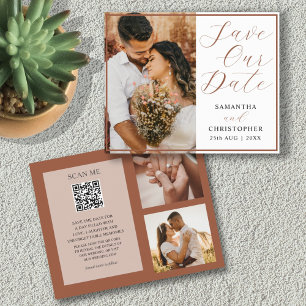 Budget Hochzeit Save Our Date QR Code Foto