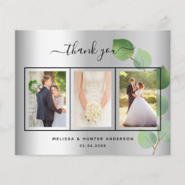 Budget Hochzeit silber Foto Skript danke Ihnen Kar