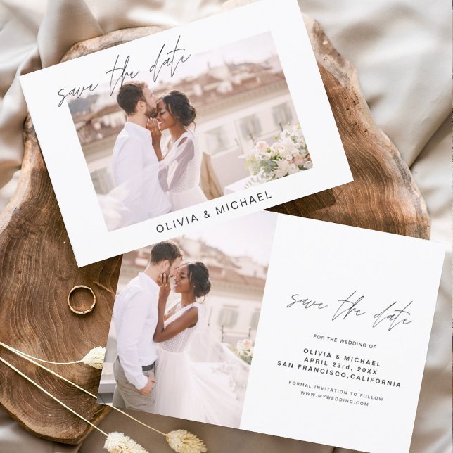 Budget Hochzeit Speichern Sie das Date Foto Minima (Von Creator hochgeladen)