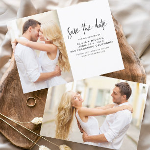 Budget Hochzeit Speichern Sie den Date Foto Flyer