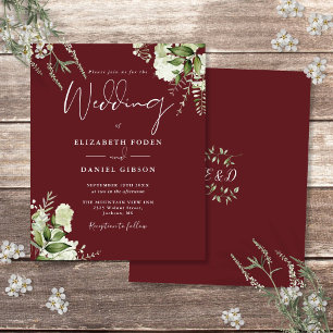 Budget-Hochzeits-Einladung Rosewood Pink