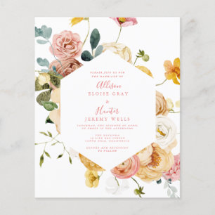 Budget-Hochzeitseinladung Flyer