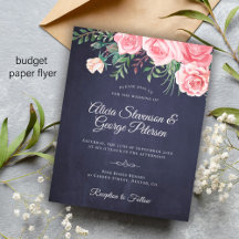 Budget-Hochzeitseinladung im ländlichen Stil mit M