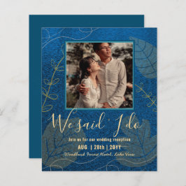 BUDGET Hochzeitsempfang Einladung mit FOTO