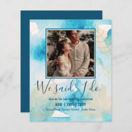 BUDGET Hochzeitsempfang Einladung mit FOTO