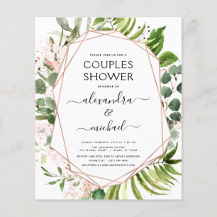 Budget-Hochzeitspaar-Dusche Eukalyptus Grün Flyer