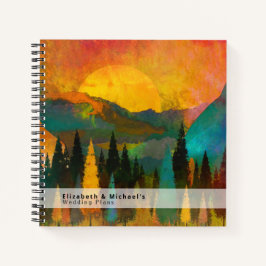 Budget Hochzeitsplaner Personalisiert Trendy Moder Notizbuch