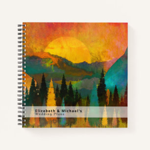 Budget Hochzeitsplaner Personalisiert Trendy Moder Notizbuch