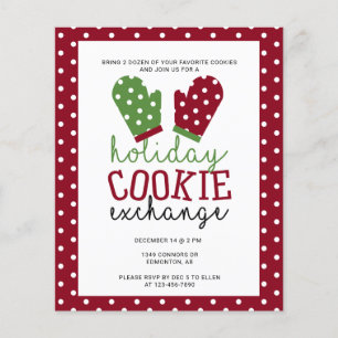 Budget Holiday Cookie Exchange Party Oven Mitt