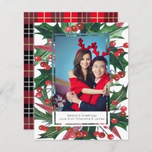 BUDGET Holiday Holly Foto Frame Personalisiert