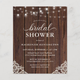 Budget Holz String Lights Lace Brautparty