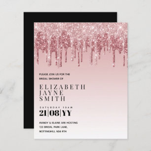 BUDGET Hübsch Girly Brautparty lädt Glitzer ein