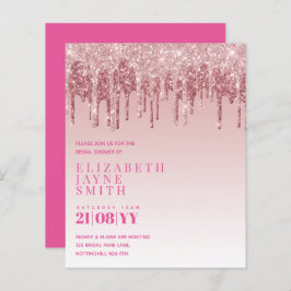 BUDGET Hübsch Girly Brautparty lädt Glitzer ein