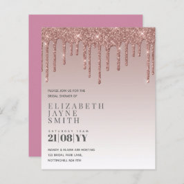 BUDGET Hübsch Girly Brautparty lädt Glitzer ein