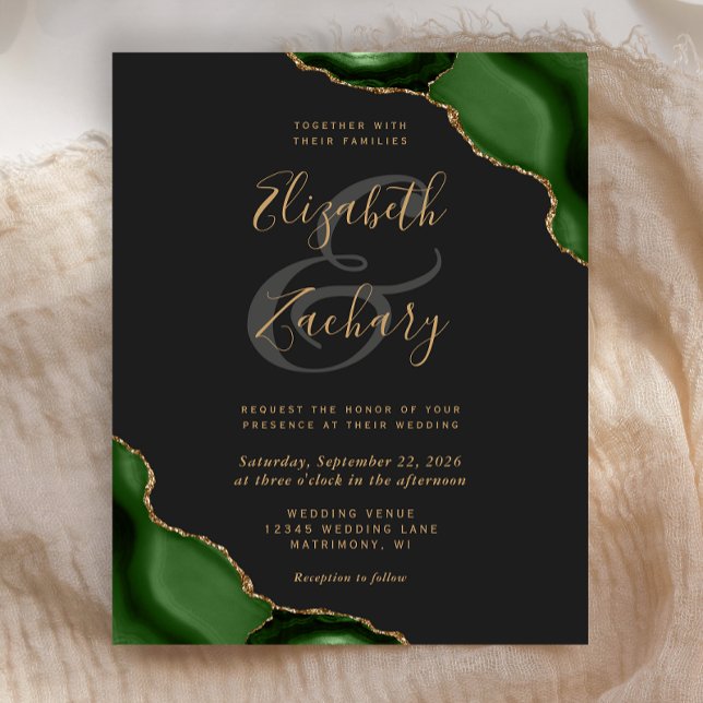 Budget Hunter Green Agate Corners Dark Wedding (Von Creator hochgeladen)