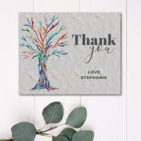 Budget Individuelle Name Tree of Life Danke Karte