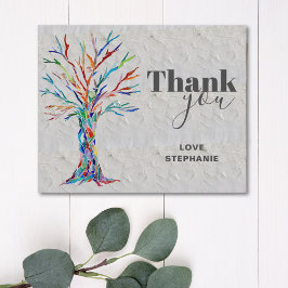 Budget Individuelle Name Tree of Life Danke Karte