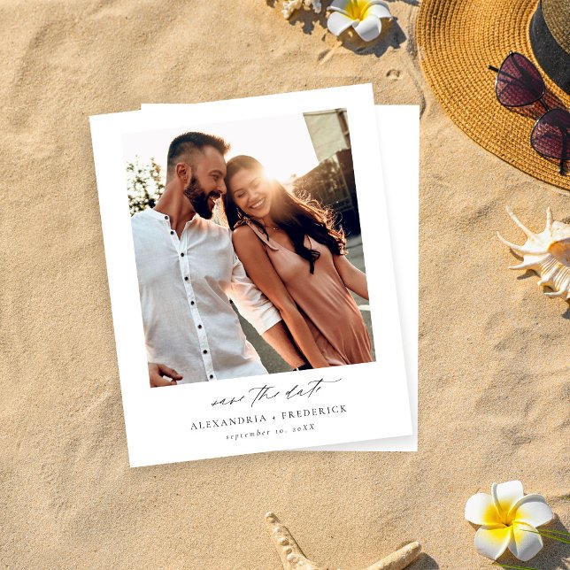 Budget Instant Foto - Lon White Chic Save the Date (Von Creator hochgeladen)