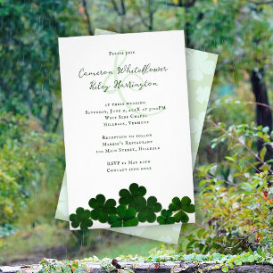 Budget Irish Wedding Einladung Flyer