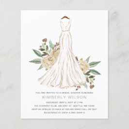 Budget Ivory Floral Wedding Dress Brautparty